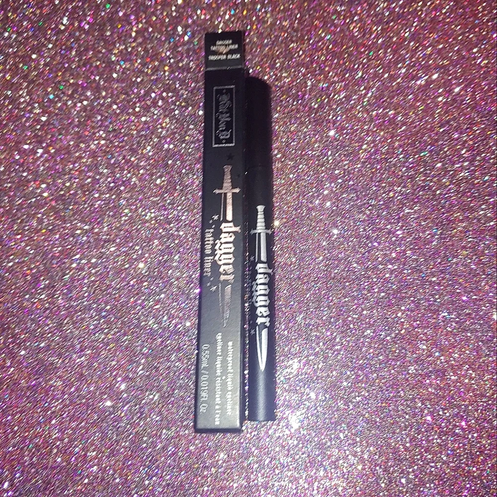 Trooper Black Dagger Tattoo Liner Waterproof Liquid Eyeliner KVD Kat Von D